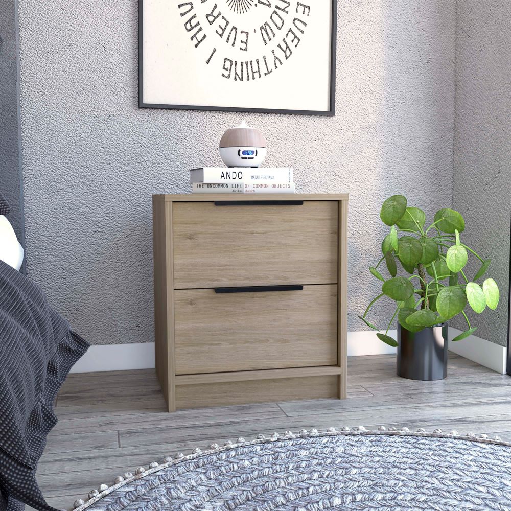 Velador Kaia Color Blanco Marqueza Para Dormitorio